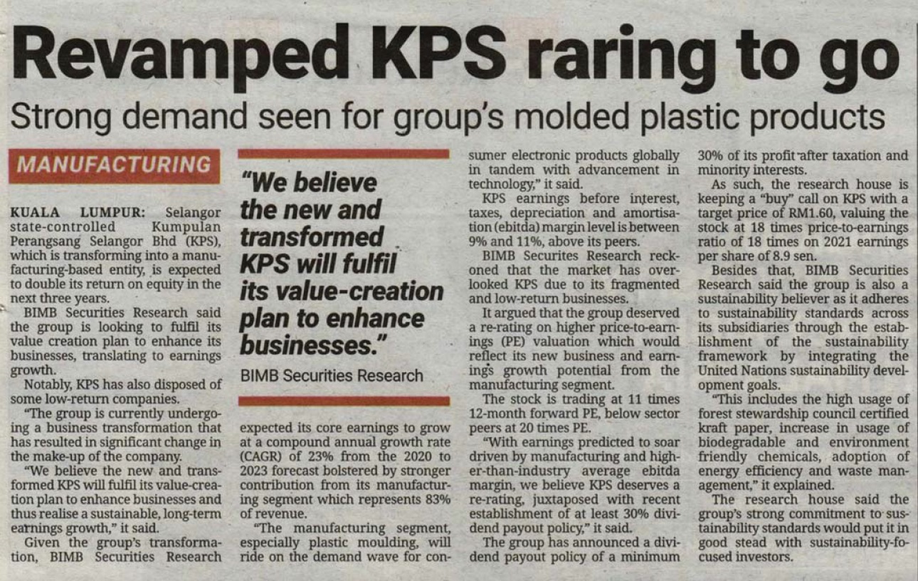 Revamped KPS raring to go TS 7Apr21