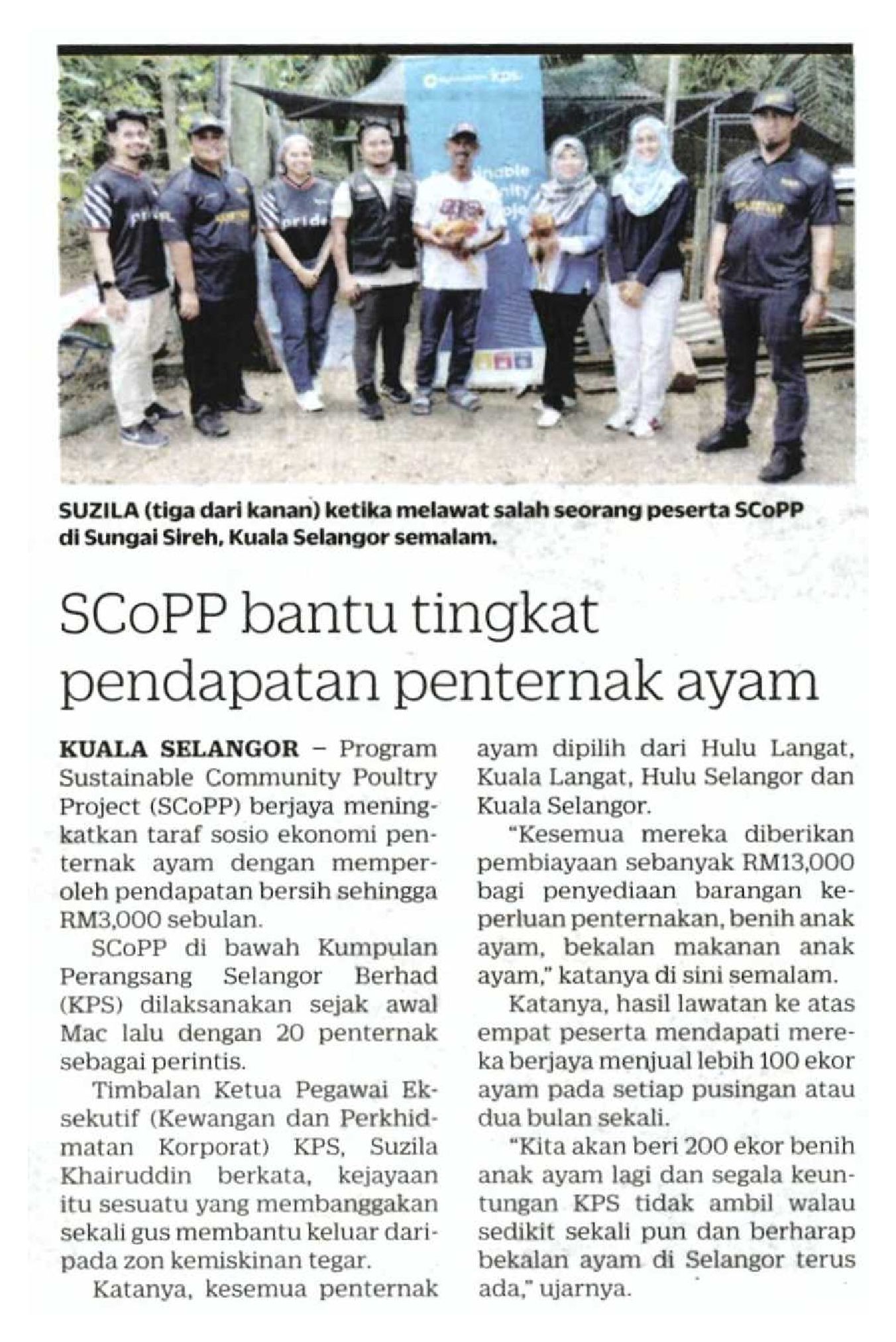 SCoPP Bantu Tingkat Pendapatan Penternak Ayam Kosmo 22Sept23