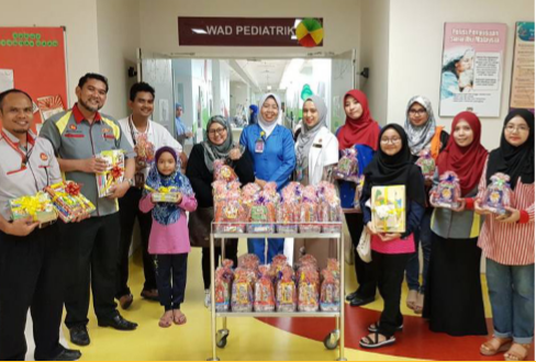 Perangsang Selangor Staff Visits Shah Alam General Hospital Pediatric Ward